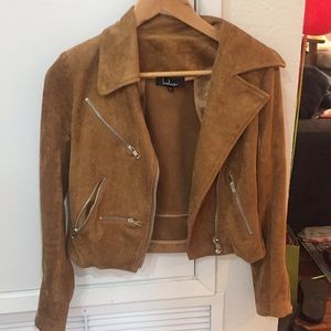 Tan suede Moto jacket!
